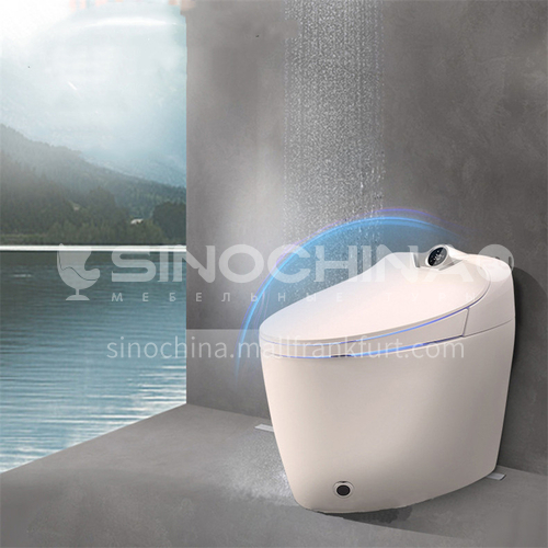 One - button to control automatic intelligent toilet   voice control  smart tankless toilet   S-trap 300mm 